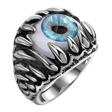 Load image into Gallery viewer, Men's Gothic Evil Eye Ball Design Charm Ring