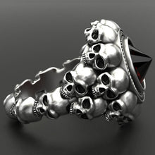 Load image into Gallery viewer, Gothic Punk Skull Rings For Men Ring