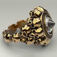 Load image into Gallery viewer, Gothic Punk Skull Rings For Men Ring