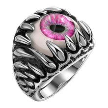 Load image into Gallery viewer, Men's Gothic Evil Eye Ball Design Charm Ring