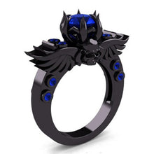 Load image into Gallery viewer, New Skull Finger Black Female Ring