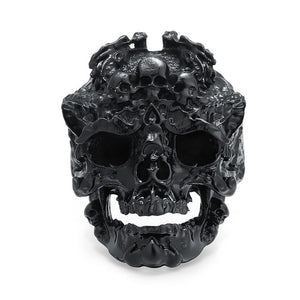 Carofeez Cool Mens Boys Punk Skull Ring
