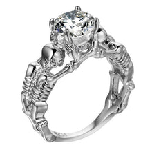 Load image into Gallery viewer, Creative Vintage Skeleton Hand Zircon  Ring
