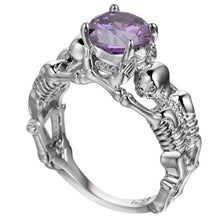Load image into Gallery viewer, Creative Vintage Skeleton Hand Zircon  Ring
