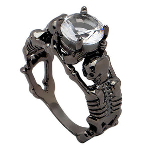 Creative Vintage Skeleton Hand Zircon  Ring