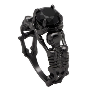 Creative Vintage Skeleton Hand Zircon  Ring