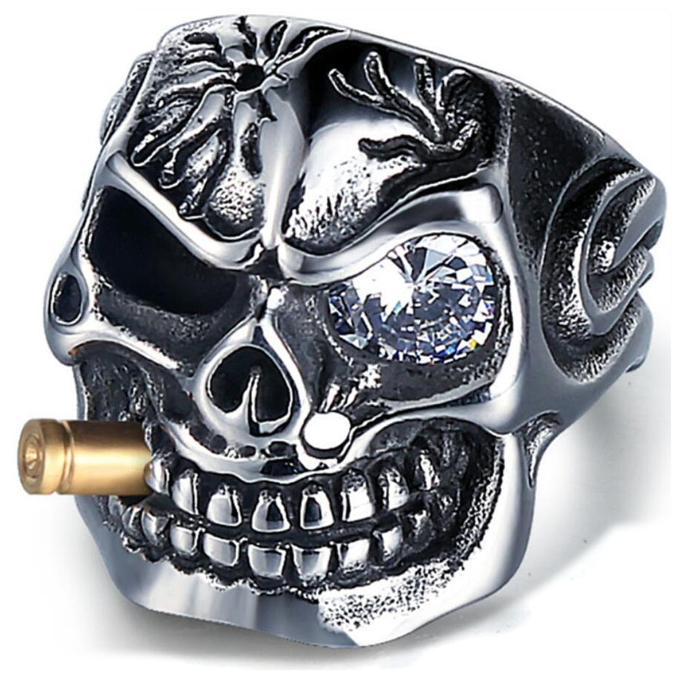 Punk Jewellery 316L Stainless Steel Men Ring